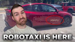 Sawyer's First Ride In A Tesla Robotaxi