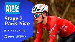 BIG PERFORMANCE IN THE RAIN! ️ | Men's Stage 7 Paris-Nice 2025 Race Highlights | TNT Sports Cycling