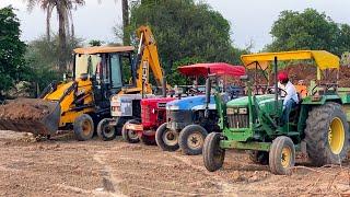 Accident Tractor Running without Driver | JCB 3dx Eco Loading Mud New Holland 5500 John Deere Eicher