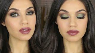 TUTORIAL | Green Brown Smokey Eye Makeup | Eman