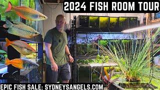 2024 FISH ROOM TOUR + EPIC SALE! (40+ TANKS)