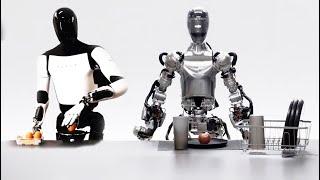 Tesla's Optimus Gen2 and OpenAI's Figure 01 Humanoid Robots. Top Artificial Intelligence