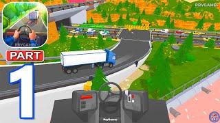 Vehicle Masters - Gameplay Walkthrough Part 1 Euro Truck, Police Car, Tow Truck (Android, iOS)