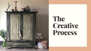 Earthy Boho Armoire Tutorial | Painting Technique | The Purple Posie | Boho Like JPo