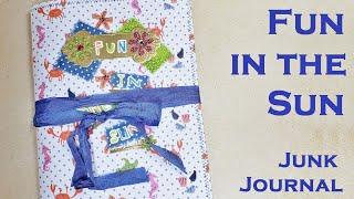 Fun in the Sun Junk Journal Vacation Memory Keeping Flip Through