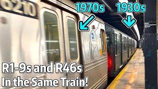 ⁴ᴷ⁶⁰ R1-9 Museum Train Transferring Uptown - Pulled by R46s!