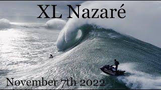 Big Nazaré - November 7th 2022 - crazy drone footage - Lucas Chianca, Nic Von Rupp and more.