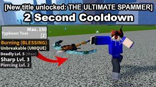 I Enchanted A 2 Second Cooldown Sword...In Roblox Blox Fruits.