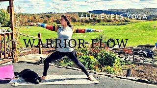 15 Minute Warrior Yoga Flow - Vinyasa Yoga to Empower - All Levels