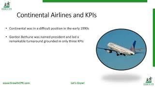 Growth CPR - Continental Airlines and KPIs