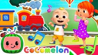 Train Song Dance! Choo Choo! | Vehicle Dance Party | Fun CoComelon Nursery Rhymes & Kids Songs