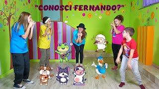 CANZONE SUGLI ANIMALI PER I BAMBINI DELL'INFANZIA E PRIMARIA-ONOMATOPEICHE-"CONOSCI FERNANDO?"