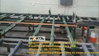 Woertai Machinery Woodworking wood UV Spray Line For line and doorframe