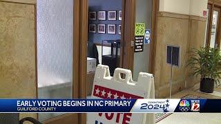 Early voting begins in Guilford County