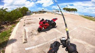 Let's Go Fishing On My Honda CBR600RR!