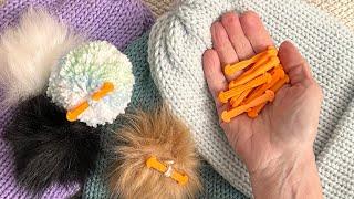 Pom-kins * A Brilliant New Idea For Adding Removable Pom Pom’s, Bow’s Etc. Addi | Sentro | Crochet