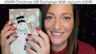 ASMR Christmas Gift Exchange With JayLynn ASMR | Tapping Scratching And Crinkles |Whispered