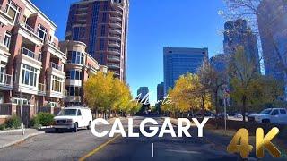 Calgary Alberta Canada  4k ( Driving in Downtown)