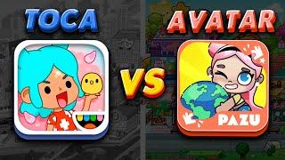 Toca Boca vs Avatar World ️ Toca life world vs Pazu