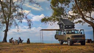 POV: What does luxury beach car camping look like? - Road Trip with my 33 yo Land Cruiser - Day 6