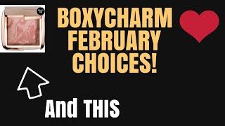 BOXYCHARM FEBRUARY CHOICES ARE HERE!