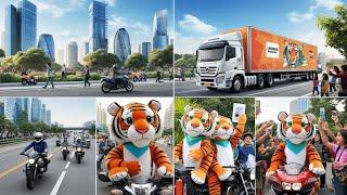 The Plush Tiger's City Adventure: A Journey of Joy