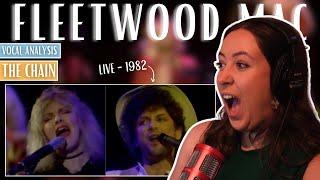 First Time Watching FLEETWOOD MAC The Chain - Live 1982 | Vocal Coach Reaction (& Analysis)