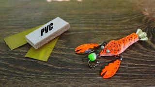 Hooked on Crawfish: DIY Fishing Lure with PVC and Brass