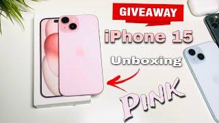 iPhone 15 Pink Unboxing & Giveaway and Full Review