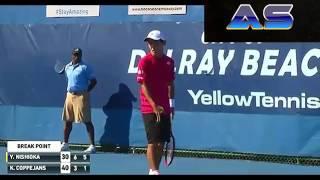 Kimmer Coppejans Vs Yoshihito Nishioka Delray Beach 2017 Highlights