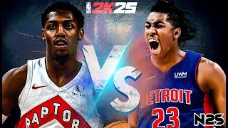 Toronto RAPTORS vs Detroit PISTONS - NBA 2K25 Gameplay