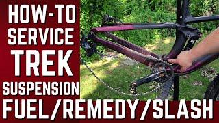 How to Overhaul Your Suspension and Silence your Creaky Mountain Bike - Jamesthebikeguy Trek Fuel EX