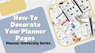 How To Decorate Your Planner Pages 10 Tips + PLAN WITH ME | At Home With Quita