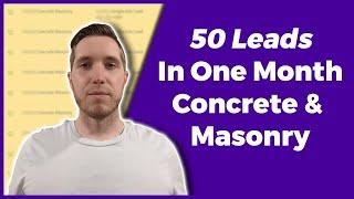 Concrete & Masonry Marketing Case Study | Google Ads PPC For Concrete & Masonry Contractors