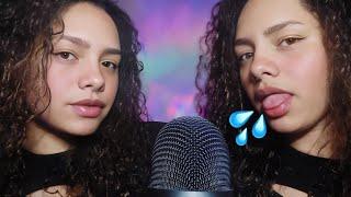 ASMR • batalha de sons de boca MOLHADO vs SECO* mouth sounds #asmr