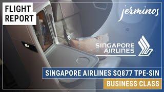 ️ SQ877 Taipei ︎ Singapore, Singapore Airlines Business Class SIN-TPE 787-10 #flightreview