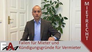 Fallen für Mieter und Kündigungsgründe für Vermieter | Mietrecht