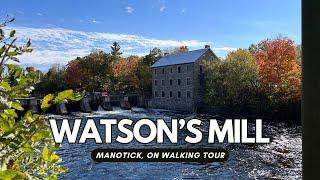 Watson's Mill and Dickinson House Museum in Manotick, ON | 4K Walking Tour