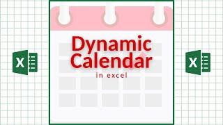 Dynamic Calendar in Excel‼️ #excel