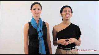 How To Tie A Pashmina Shawl - Style 04