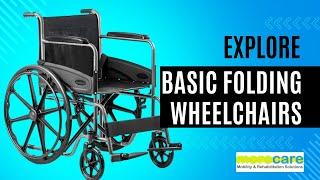 Basic Folding Wheelchairs for Sale in Jaipur | MoreCare Mobility