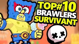 TOP#10 des BRAWLERS de PROS en SURVIVANT !!?!