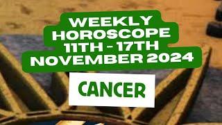 Cancer Horoscope Weekly Astrology 11th - 17th November 2024 #weeklyastrology #shorts