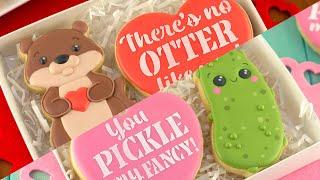 Decorating Pun Cookie Sets for Valentine's Day | Cookie Decorating with Royal Icing