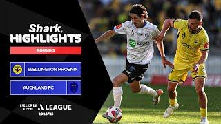 Wellington Phoenix v Auckland FC - Shark Highlights | Isuzu UTE A-League 2024-25 | Round 03