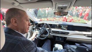 In-car images of President Erdogan driving Togg are shared