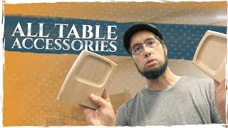 ALL MODULAR TABLE ACCESSORIES (And Full Pricing)