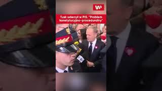 Tusk uderzył w PiS. "Problem konstytucyjno-proceduralny" #shorts