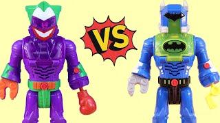 Batman Robot Battles Joker Robot | Superhero Rescue