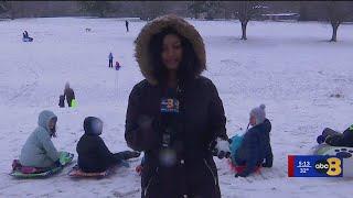 Families in Central Virginia make the most out of snow day